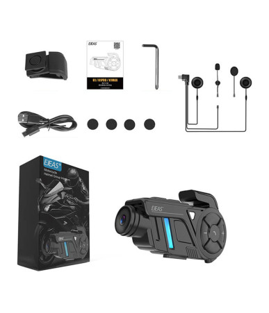 EJEAS K1Pro Interfono Moto con Registratore