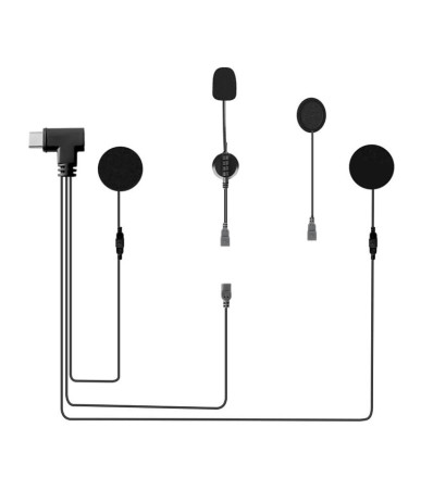 EJEAS HIFI-M3 Kit Auricolari e Microfono Type-C per Interfono Moto