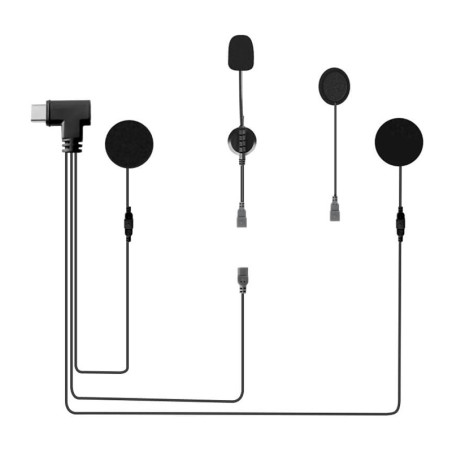 EJEAS HIFI-M3 Kit Auricolari e Microfono Type-C per Interfono Moto