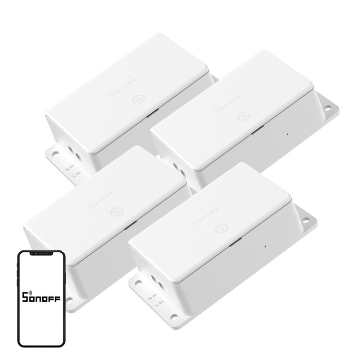 Sonoff Basic R5 Gen5 Wi-Fi Matter 10A Switch, 4 Pezzi