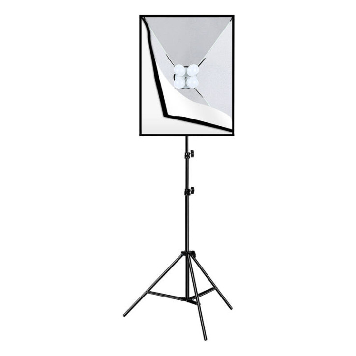 Puluz Studio Softbox 50x70cm con 4 LED, Treppiede e Borsa
