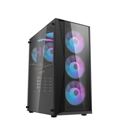darkFlash DK352 Plus Case ATX Nero 4 Ventole RGB