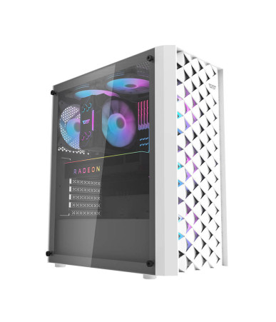 Darkflash DK351 computer case (white) + 4 RGB fans