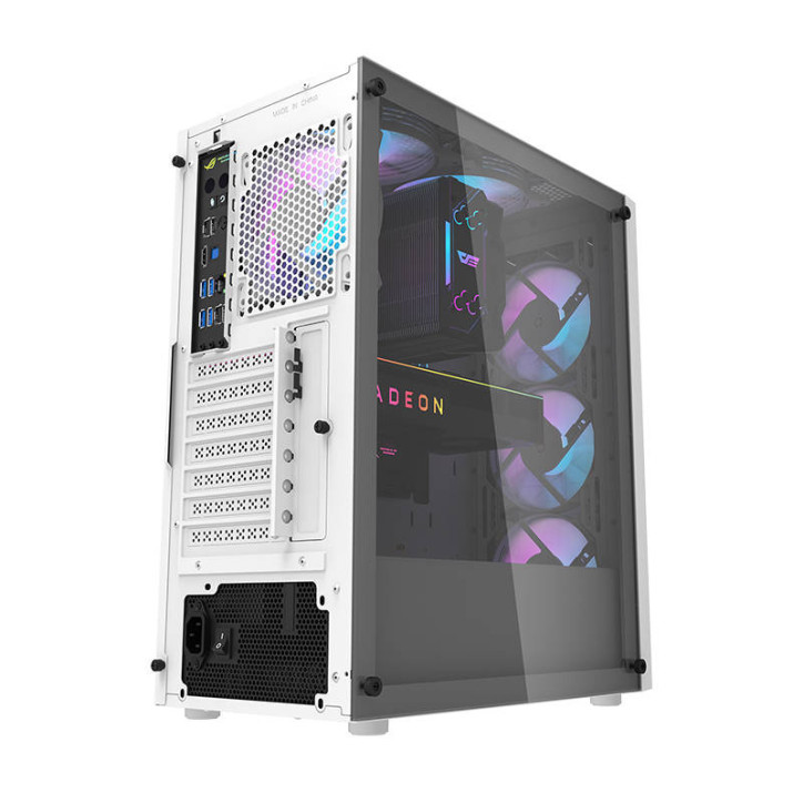 darkFlash DK351 Case PC Bianco 4 Ventole RGB