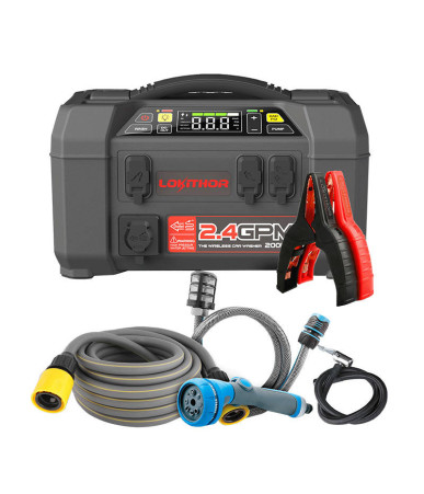 Lokithor AW401 Jump Starter / Booster 2500A + Powerbank 20000mAh + Compressor + Flash Light + Power Wash 5-in-1 Device