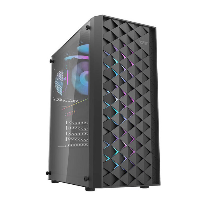 Darkflash DK351 Case Mid-Tower Nero con 4 Ventole RGB
