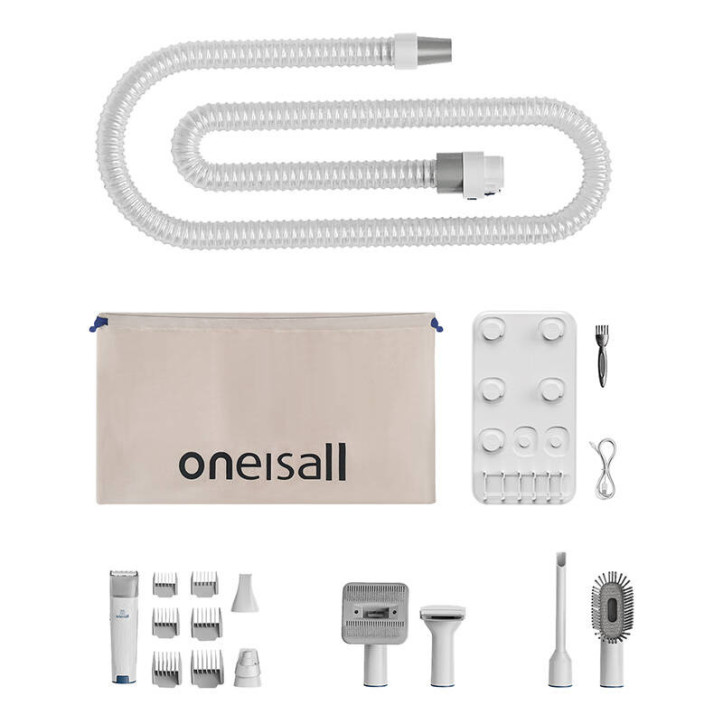 Oneisall LM2 Kit Cura Pelo Pet con Aspirazione Oneisall LM2 Kit Cura Pelo Pet con Aspirazione