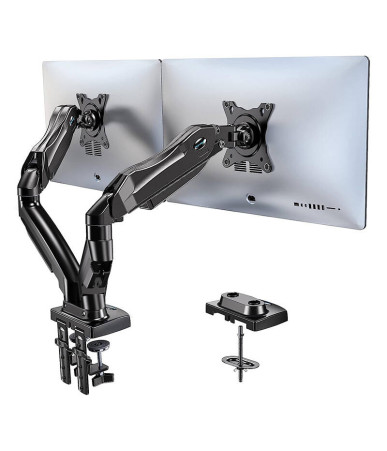 Huanuo HNDS6 Supporto Doppio Monitor 13-30 pollici Nero