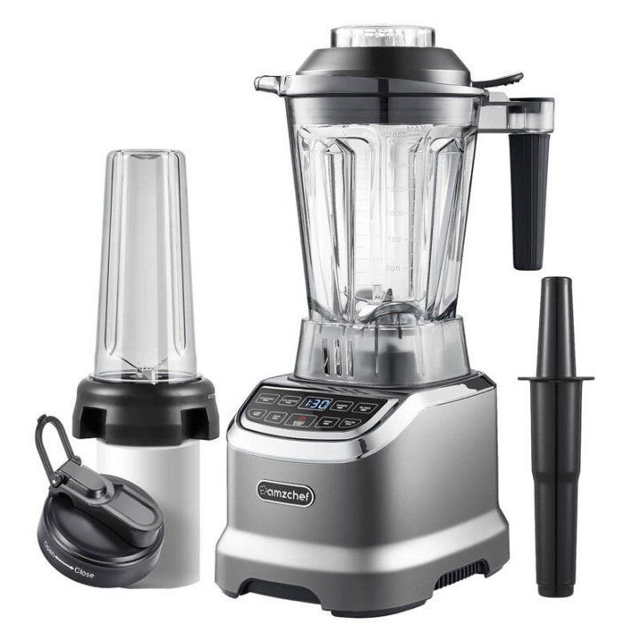 AMZCHEF ZM5003-GA Frullatore da Banco 1800W Grigio