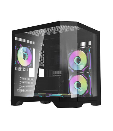 Darflash FT350 computer case + 5 aRGB fans (black)