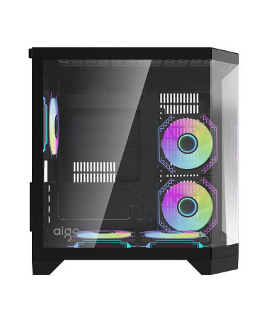 Darflash FT350 computer case + 5 aRGB fans (black)