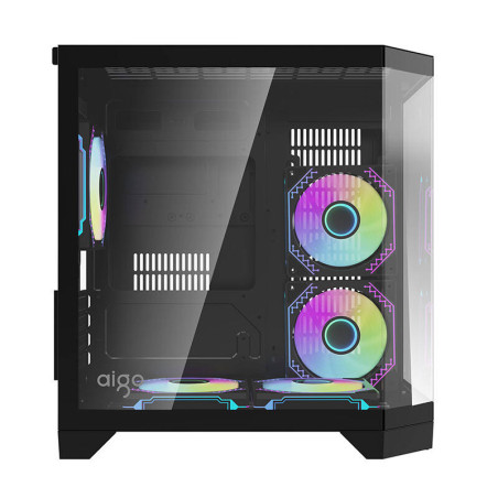darkFlash FT350 Case ATX Nero con 5 ventole ARGB