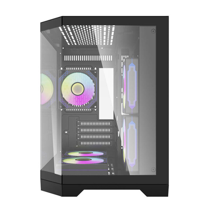 darkFlash FT350 Case ATX Nero con 5 ventole ARGB