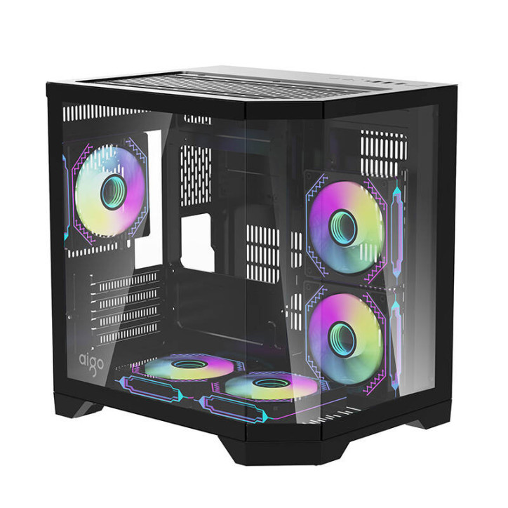 darkFlash FT350 Case ATX Nero con 5 ventole ARGB