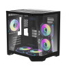darkFlash FT350 Case ATX Nero con 5 ventole ARGB