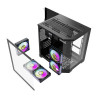 darkFlash FT350 Case ATX Nero con 5 ventole ARGB