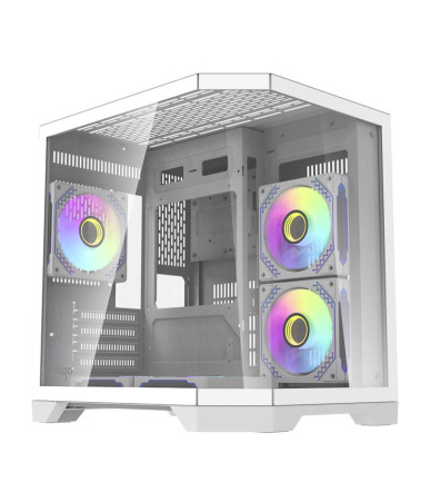 darkFlash FT350 Case ATX Mini Tower Bianco 5 Ventole ARGB