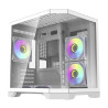 darkFlash FT350 Case ATX Mini Tower Bianco 5 Ventole ARGB