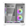 darkFlash FT350 Case ATX Mini Tower Bianco 5 Ventole ARGB
