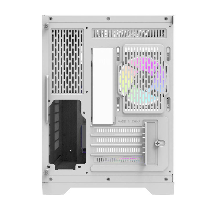 darkFlash FT350 Case ATX Mini Tower Bianco 5 Ventole ARGB