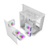 darkFlash FT350 Case ATX Mini Tower Bianco 5 Ventole ARGB