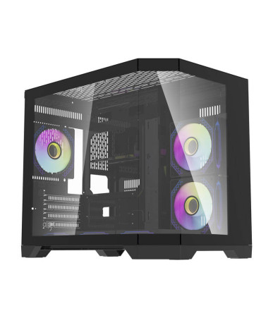 Darflash FT418 computer case + 6 aRGB fans (black)