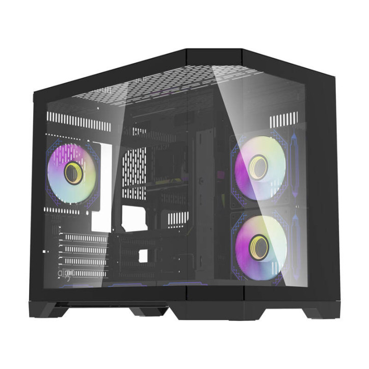darkFlash FT418 Case Mid Tower ATX Nero con 6 ventole aRGB