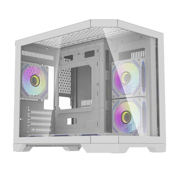 darkFlash FT418 Case ATX Mid Tower Bianco con 6 ventole aRGB