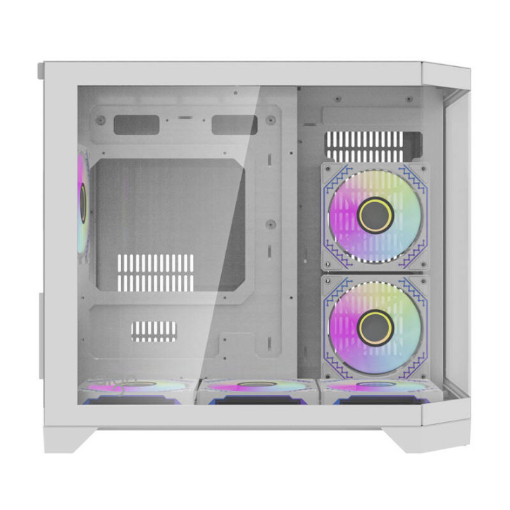 darkFlash FT418 Case ATX Mid Tower Bianco con 6 ventole aRGB