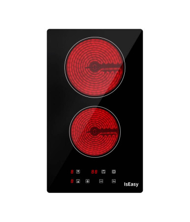 IsEasy T2V-01M Piatto Cottura Ceramica/Elettrico Doppio