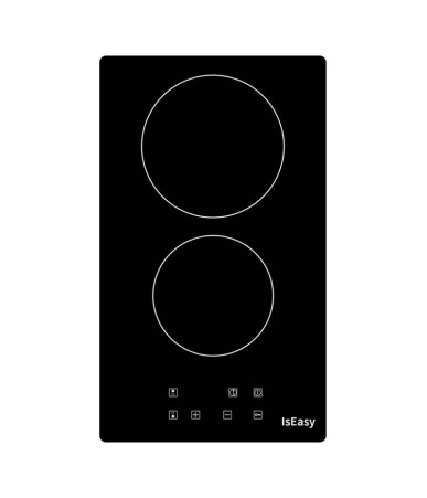 IsEasy T2V-01M Piatto Cottura Ceramica/Elettrico Doppio