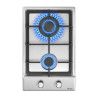 IsEasy MGBS-312A Piano Cottura a Gas 2 Fuochi Acciaio Inox