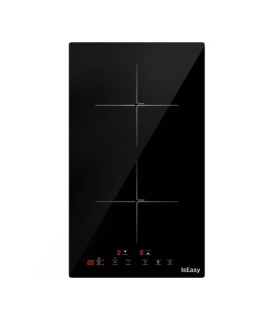 IsEasy LI2V-22 Piano Cottura a Induzione Doppio Zona Nero