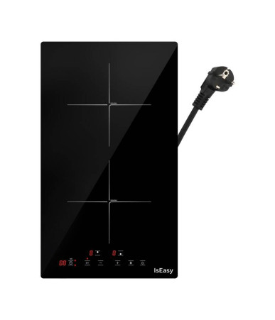 IsEasy LI2V-22 Piano Cottura a Induzione Doppio Zona Nero