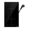 IsEasy LI2V-22 Piano Cottura a Induzione Doppio Zona Nero