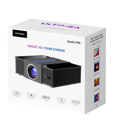 Ultimea Apollo P60 Proiettore Full HD 1080p 900 ANSI Lumen Nero