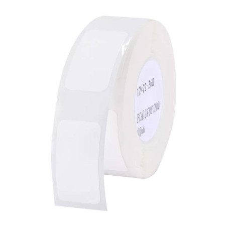 NIIMBOT Etichette Termiche 12x22 mm, 260 Pezzi, Bianco