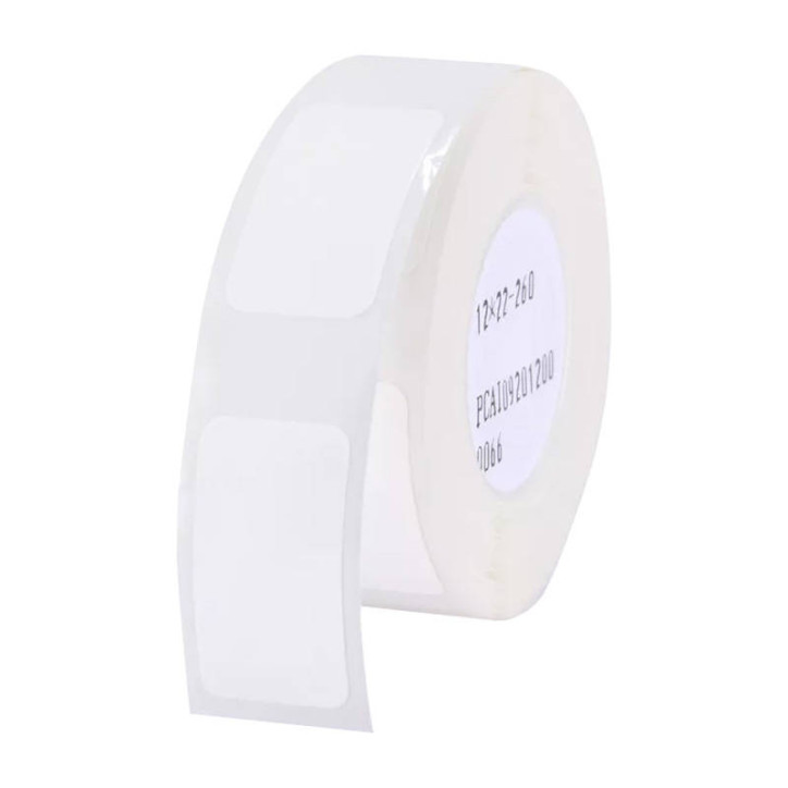 NIIMBOT Etichette Termiche 12x22 mm, 260 Pezzi, Bianco