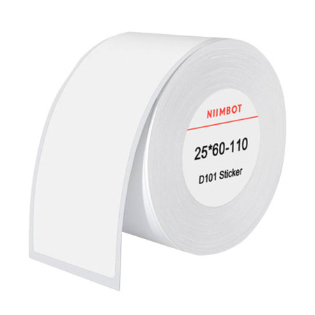 NIIMBOT Etichette Termiche 25x60 mm 110 Pezzi Bianco