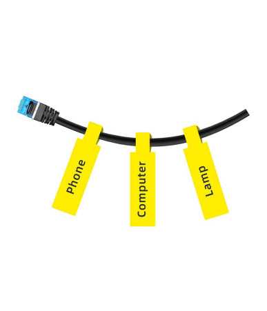 Niimbot Etichette Termiche Gialle 12.5x74+35mm, 65 Pezzi