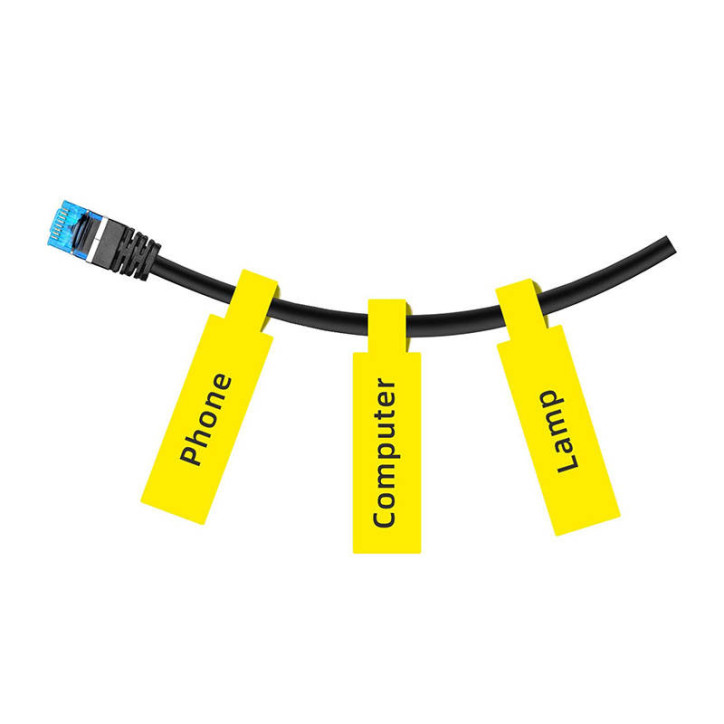 Niimbot Etichette Termiche Gialle 12.5x74+35mm, 65 Pezzi