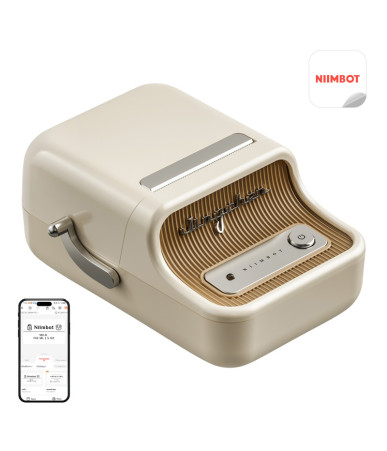 Niimbot B21 Pro Stampante per Etichette Portatile (Crema)