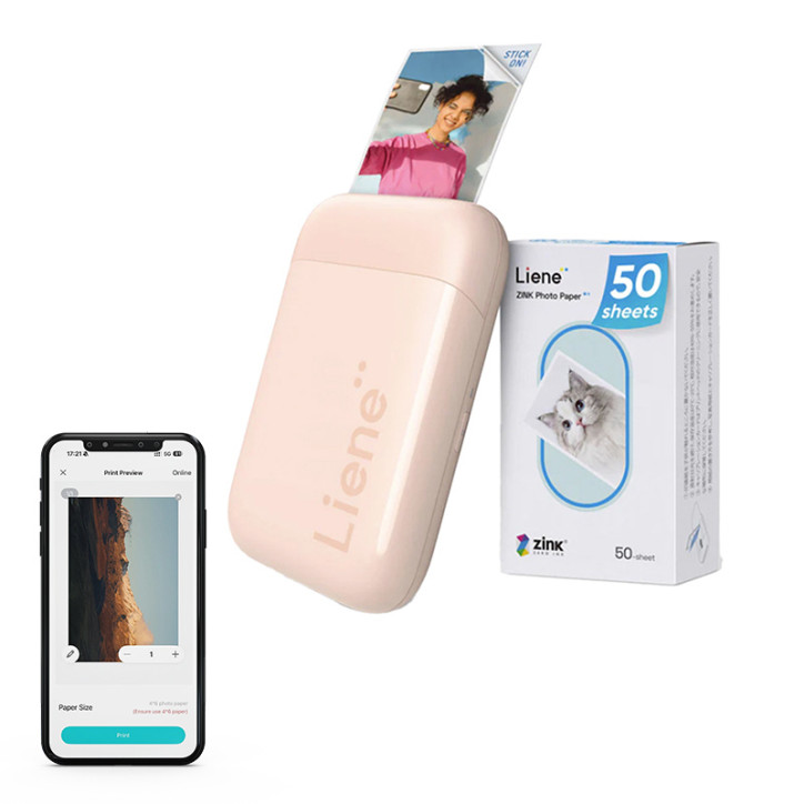 Liene Pearl 2x3" Stampante Fotografica Portatile Rosa