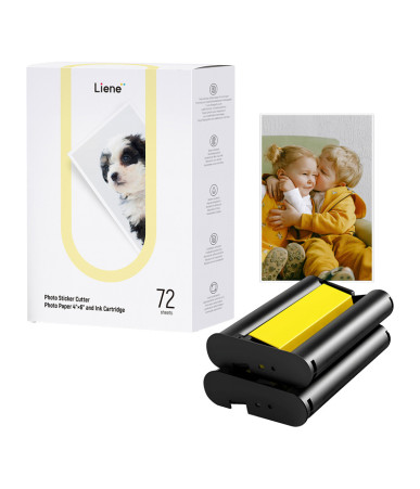 Liene PixCut S1 Carta Fotografica 4x6" 72 Fogli