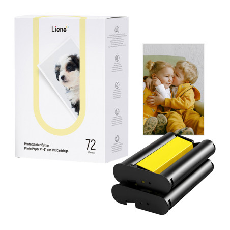 Liene PixCut S1 Carta Fotografica 4x6" 72 Fogli