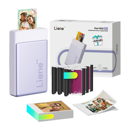Liene Pearl N200 Pro Stampante Fotografica Portatile 2x3" Viola