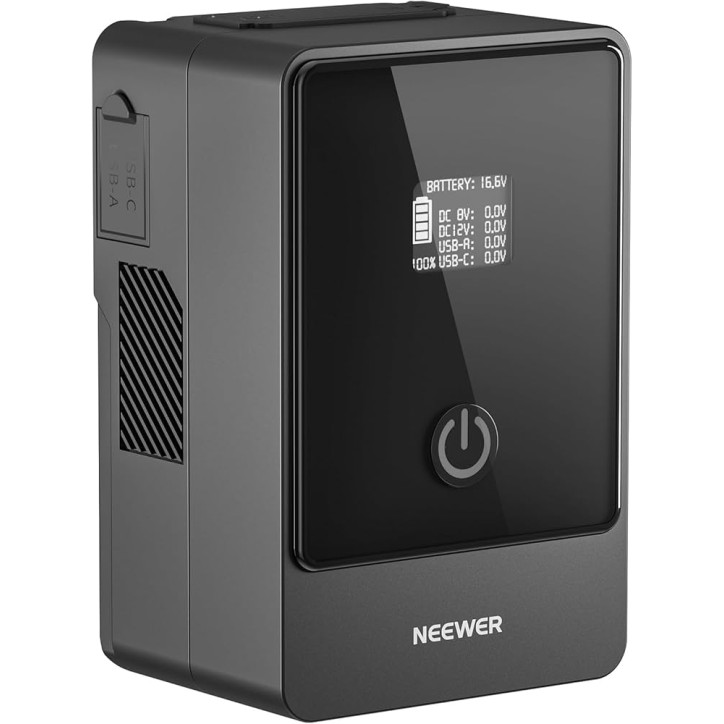Neewer PS099EP Batteria Mini V-Mount 99Wh 6800mAh Nero