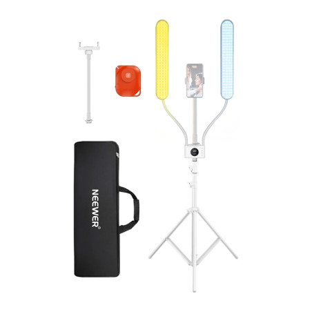 Neewer BH40B Kit Illuminazione LED Doppio Braccio Bi-Colore
