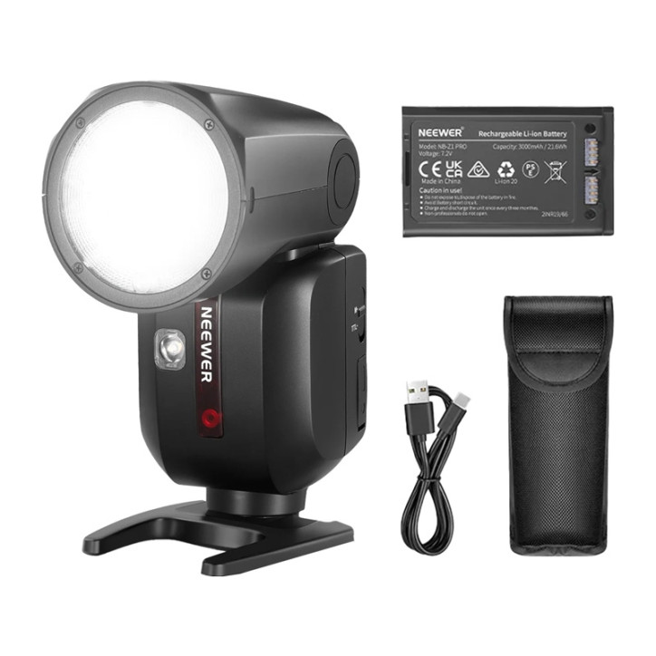 Neewer Z2PRO-N TTL Flash Speedlite Testa Rotonda per Nikon