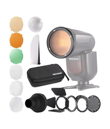 Neewer CRM2 Kit Accessori Magnetici per Flash Testa Rotonda